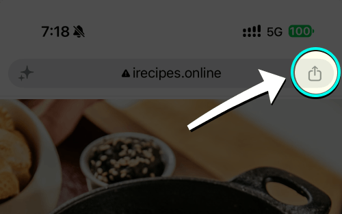 Chrome Share button