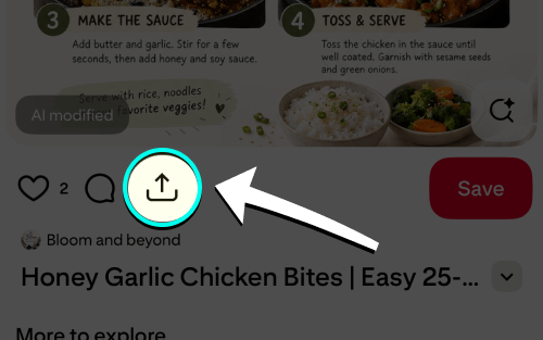 Pinterest Share button